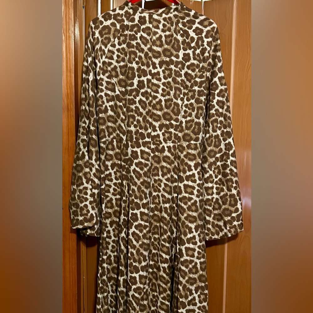 H&M Brown Animal Print Maxi Dress - Picture 11 of 16